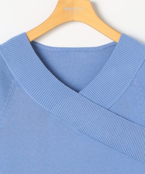 NOLLEY&#39;S sophi - 新品タグ付◆NOLLEY&#39;S Sophiカシュクール風プルオーバーニット NOLLEY'S sophi - 新品タグ付◇NOLLEY'S Sophiカシュクール風