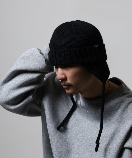 Well-Tailored ニット帽 ニットキャップ Well-Tailored 2WAY FLAP