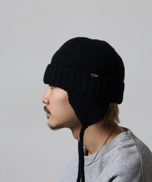 Well-Tailored ニット帽 ニットキャップ Well-Tailored 2WAY FLAP