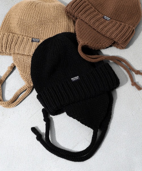 Well-Tailored ニット帽 ニットキャップ Well-Tailored 2WAY FLAP