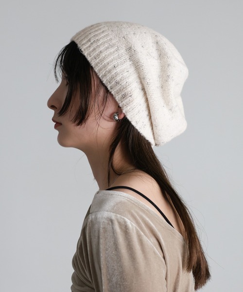 select MOCA（セレクトモカ） ニット帽 ニットキャップ ネップラメ
