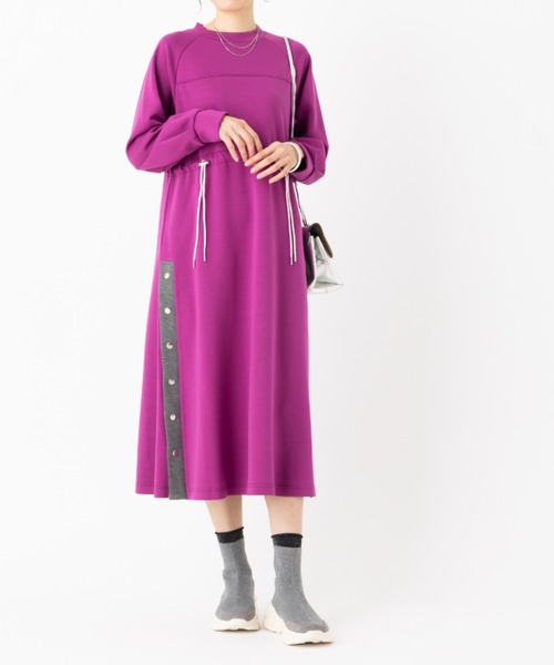 ワンピース しなやかジャージーAラインワンピース : ZOZOTOWN Yahoo!店