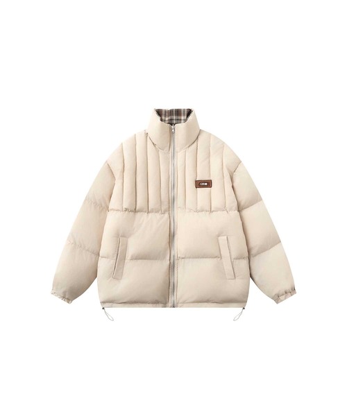 ブルゾン アウター HOOK -select- リバーシブルチェック柄中綿