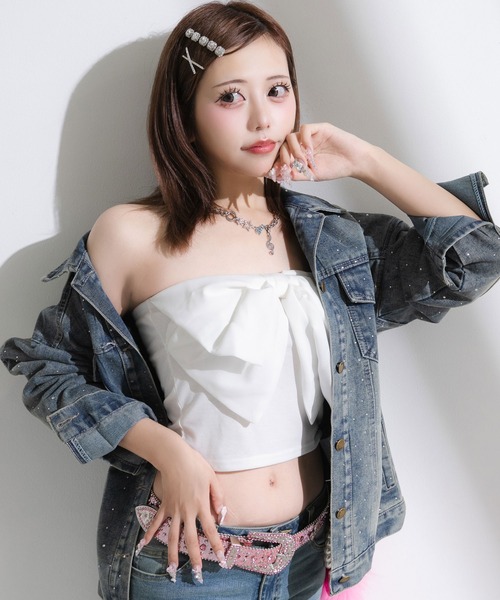 Diable baiser（ディアブルベーゼ） キャミソール ビッグリボンキャミ