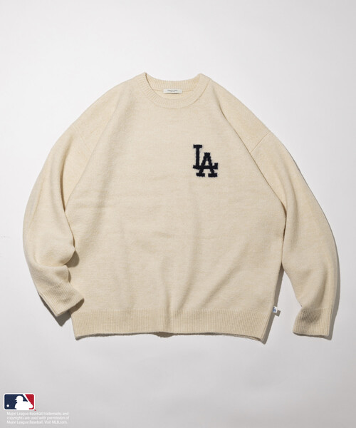 MLB セーター ニット MLB/メジャーリーグベースボール ジャカードロゴ