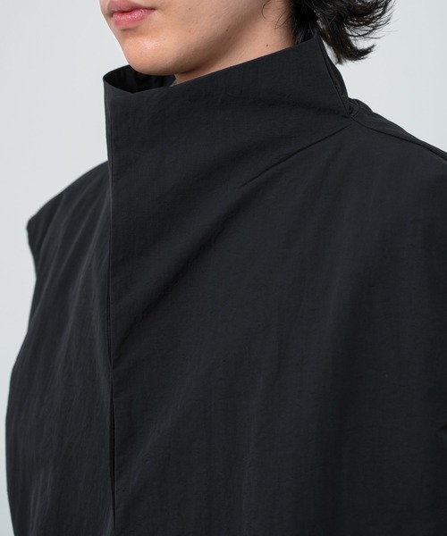 SINSS ベスト ジレ Loose silhouette nylon vest / ルーズ