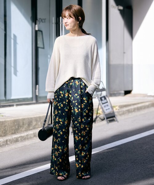 ✳︎完売品・試着のみ✳︎ SLOBE IENA リネン混畦ニット リネン混畦ニット（ニット／セーター）｜SLOBE IENA（スローブ