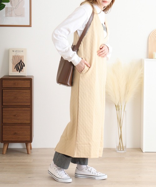 FUNALIVE ジャンパースカート CHiLL365 Vネックジャンスカ : ZOZOTOWN