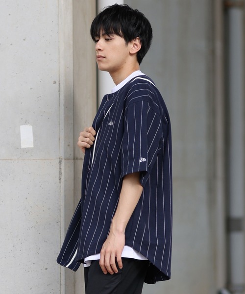 ニューエラ　ベースボールシャツ NEW ERA ニューエラ HEAVY WEIGHT COTTON BASEBALL SHIRT