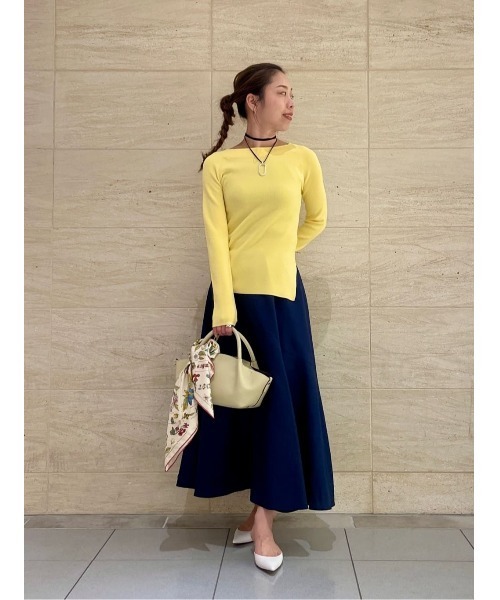 新品　タグ付き　allureville オーガンジー切替フレアスカート オーガンジー切替フレアスカート|allureville OFFICIAL SITE