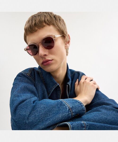 COACH サングラス シグネチャー ラウンド メンズ : ZOZOTOWN