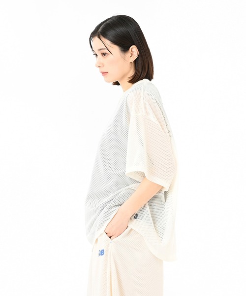 tシャツ メッシュショートスリーブTシャツ レディース New Balance tシャツ メッシュショートスリーブTシャツ