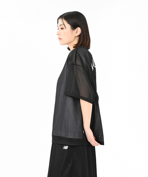 驚きの価格が実現！ New Balance tシャツ メッシュショートスリーブTシャツ レディースウェア