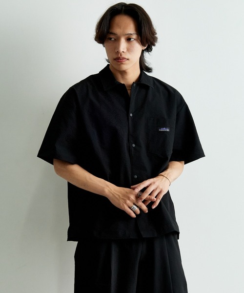 k サウザンドマイル セットアップ シャツ パンツ ブラック ワイド 半袖 THOUSAND MILE パンツ 「THOUSAND MILE/サウザンドマイル」 別注