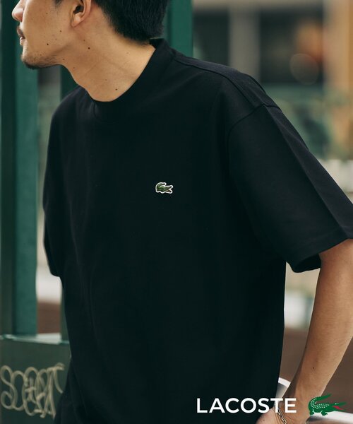 【別注・完売必至 国内発】 LACOSTE モックネック Tシャツ LACOSTE (ラコステ) 別注 モックネック Tシャツ（Tシャツ