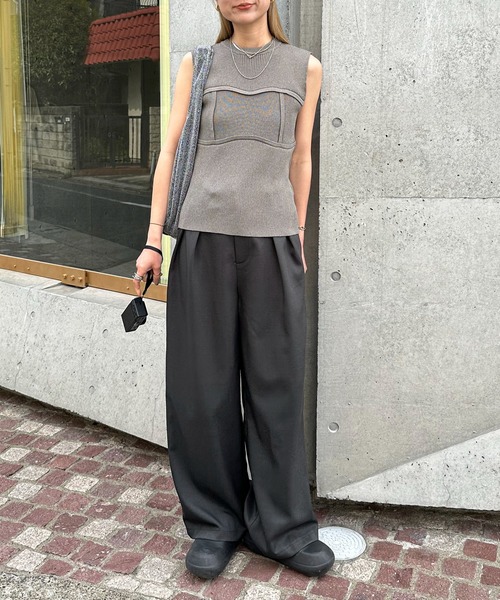 feepur タンクトップ ノースリーブ 「ハンドウォッシャブル