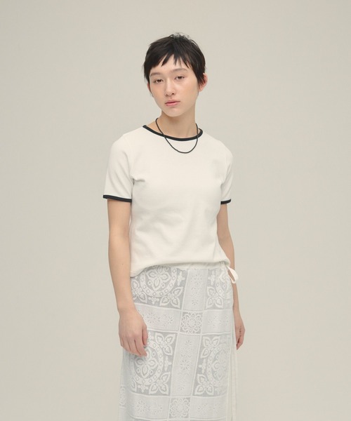 tシャツ 「eL」Ringer Tee SS/321311 レディース | ブランド登録なし | 01