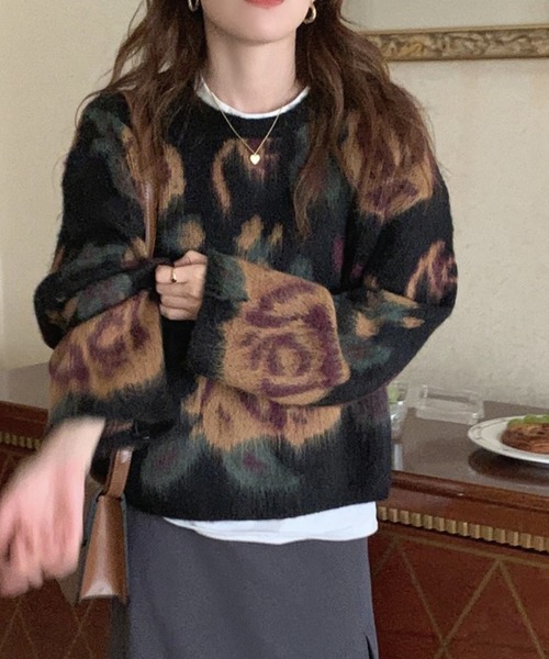 AsRiRe 長袖ニット M ブラック レディース : ZOZOTOWN Yahoo!店 - 通販