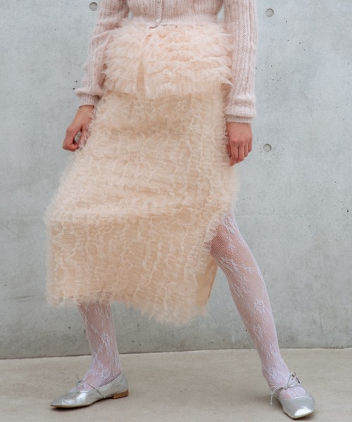 HONEY MI HONEY（ハニーミーハニー） スカート tulle frill straight