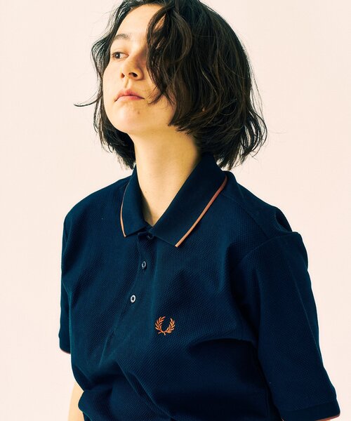 FRED PERRY ポロシャツ 417別注 Textured Single Tipped Sh