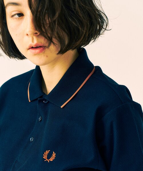 FRED PERRY ポロシャツ 417別注 Textured Single Tipped Sh
