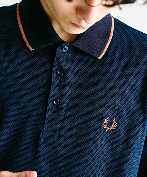 FRED PERRY ポロシャツ 417別注 Textured Single Tipped Sh
