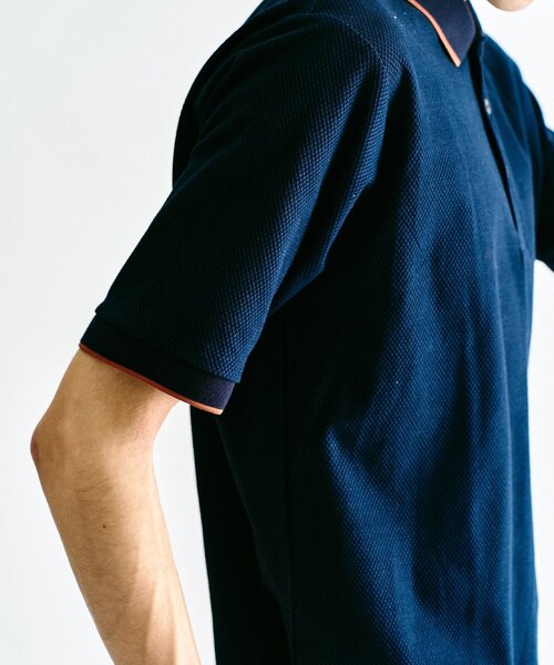 FRED PERRY ポロシャツ 417別注 Textured Single Tipped Sh
