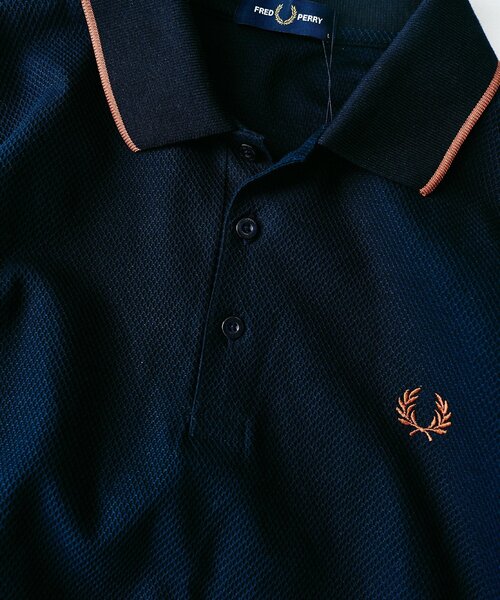 FRED PERRY ポロシャツ 417別注 Textured Single Tipped Sh