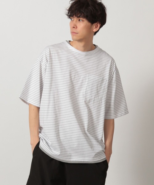 tシャツ ボーダーワッフルレイヤーT / 323577 メンズ | LAKOLE