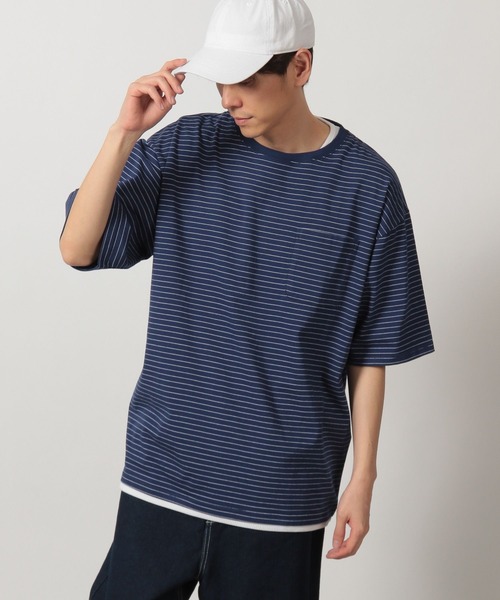 tシャツ ボーダーワッフルレイヤーT / 323577 メンズ | LAKOLE | 03