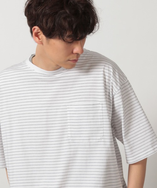 tシャツ ボーダーワッフルレイヤーT / 323577 メンズ | LAKOLE | 06