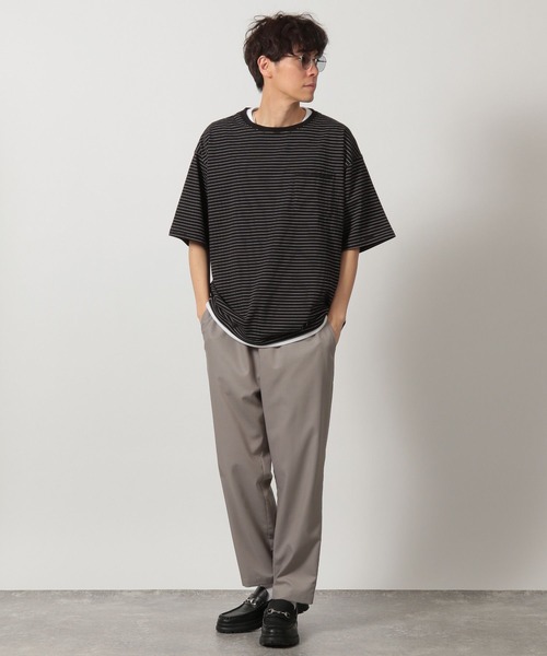 tシャツ ボーダーワッフルレイヤーT / 323577 メンズ | LAKOLE | 07