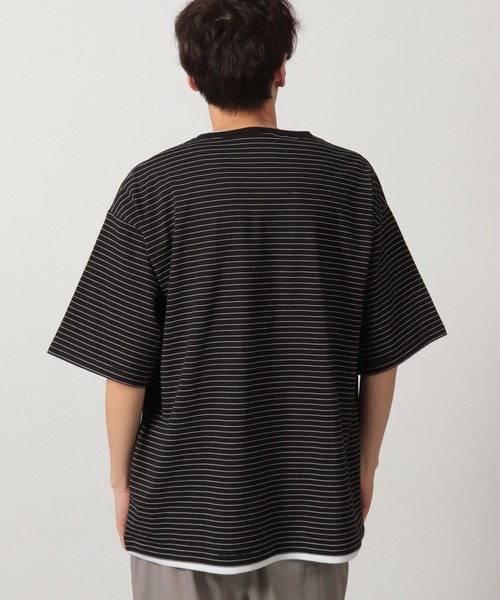 tシャツ ボーダーワッフルレイヤーT / 323577 メンズ | LAKOLE | 09