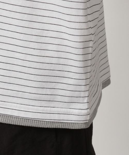 tシャツ ボーダーワッフルレイヤーT / 323577 メンズ | LAKOLE | 17