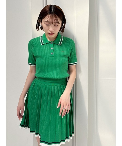 ラコステ　スカート ラコステ LACOSTE プリーツスカート （イエロー
