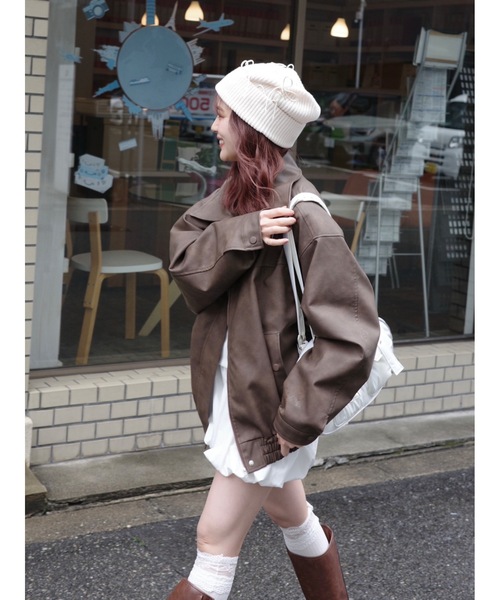 JUMELLE（ジュメロ） ニット帽 ニットキャップ 「Casselini」リボン