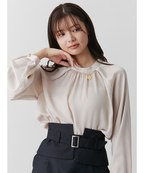 「TONAL」 長袖ブラウス 38 ベージュ レディース TONAL 「TONAL」 長袖ブラウス 38 ベージュ レディース