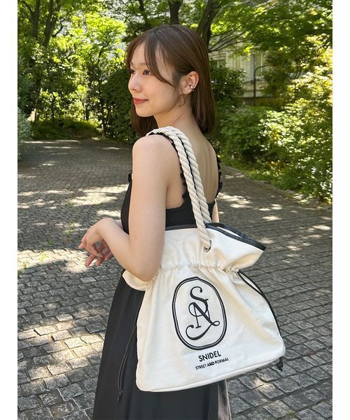 snidel ロープトートバッグ SNIDEL トートバッグ 「WEB限定」ロープトートバッグ レディース
