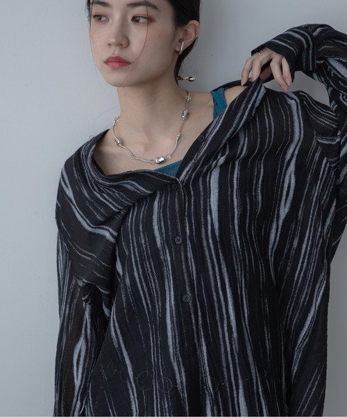 【BALENCIAGA】タイネッククレープブラウス BALENCIAGA - 訳あり バレンシアガ BALENCIAGA 長袖ブラウス