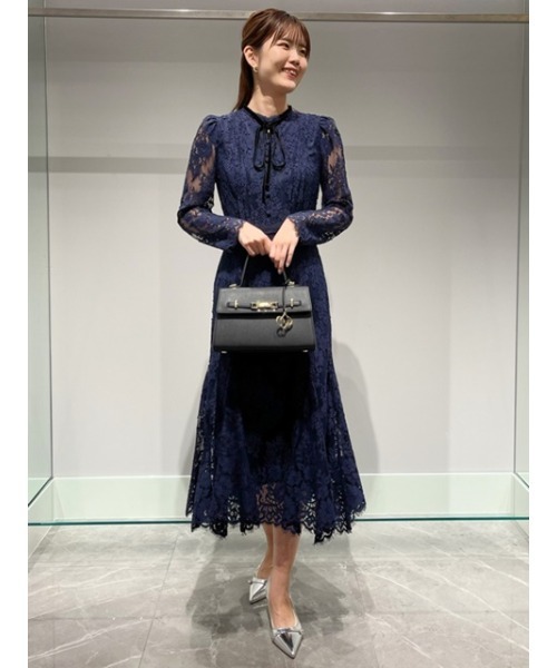 CELFORD ネイビー レース ワンピース 【公式通販】
