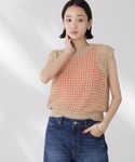 サマーニット ニット セーター テープヤーンメ...の詳細画像1