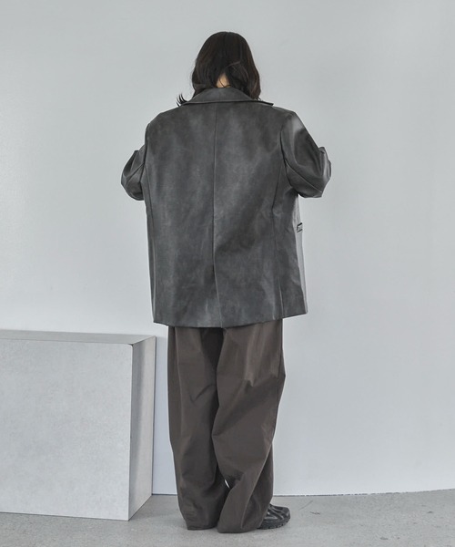 feepurテーラードオーバージャケット ブラウン feepur（フェピュール） ジャケット テーラードジャケット