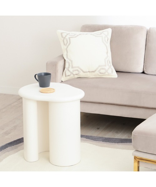 Francfranc（フランフラン） 家具 リーヴァ サイドテーブル ホワイト