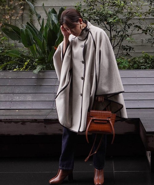 ETRE TOKYO（エトレトウキョウ） ポンチョ FREE ブラウン レディース