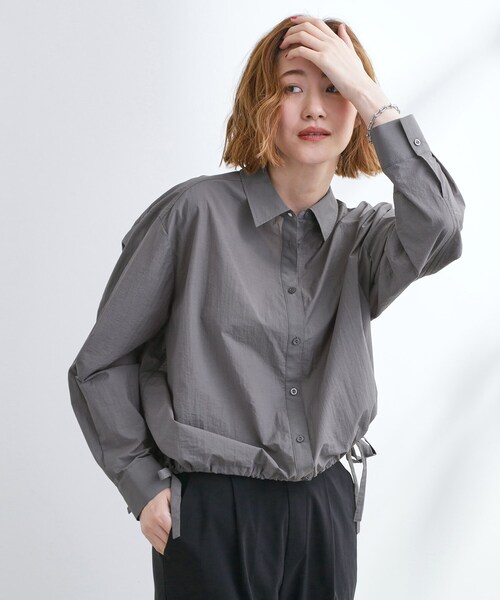 オープンカラークロップドシャツ　T.GRAY 1627628_info_20230517_102152_1