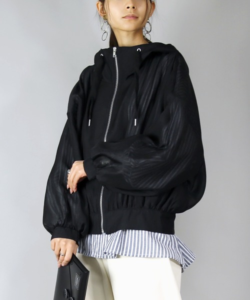 「and it_」 マウンテンパーカー M ブラック レディース