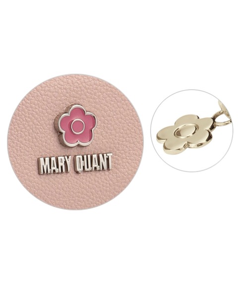 すぐ届く MARY QUANT* クリアデイジーピンクロゴ ラウンドポーチ MARY QUANT ポーチ マリークワント mary quant クリアデイジー