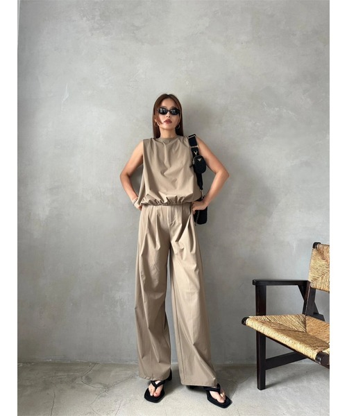 パンツ Double Waist Curve Pants / trunc88 TRUNC 88（トランクエイティーエイト）の「Center Line Curve