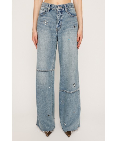 SLY（スライ） ジーンズ デニム デニムパンツ STUDS SEAM DESIGN FLARE