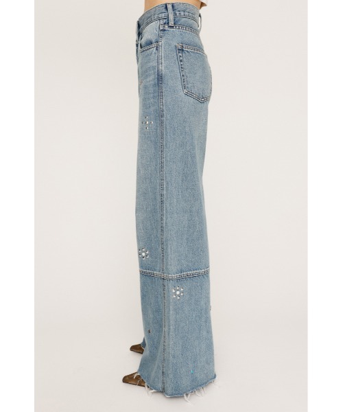 SLY ジーンズ デニム デニムパンツ STUDS SEAM DESIGN FLARE PT